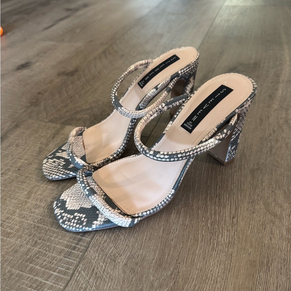 Steve Madden Women's Snakeskin Pattern Heels